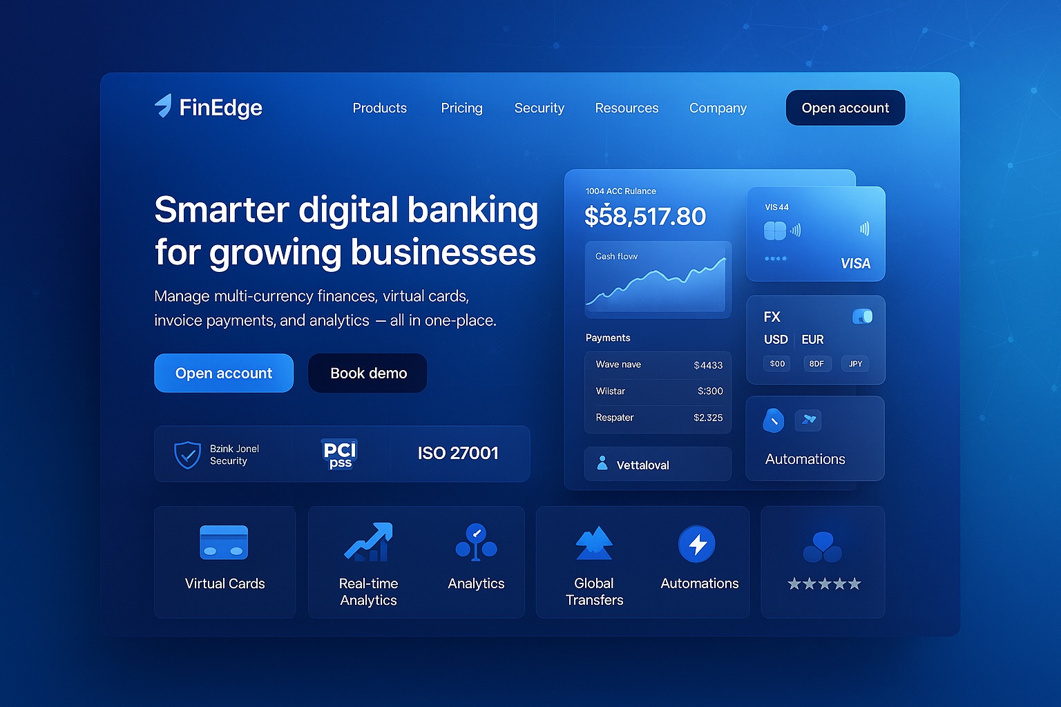 FinEdge fintech web app